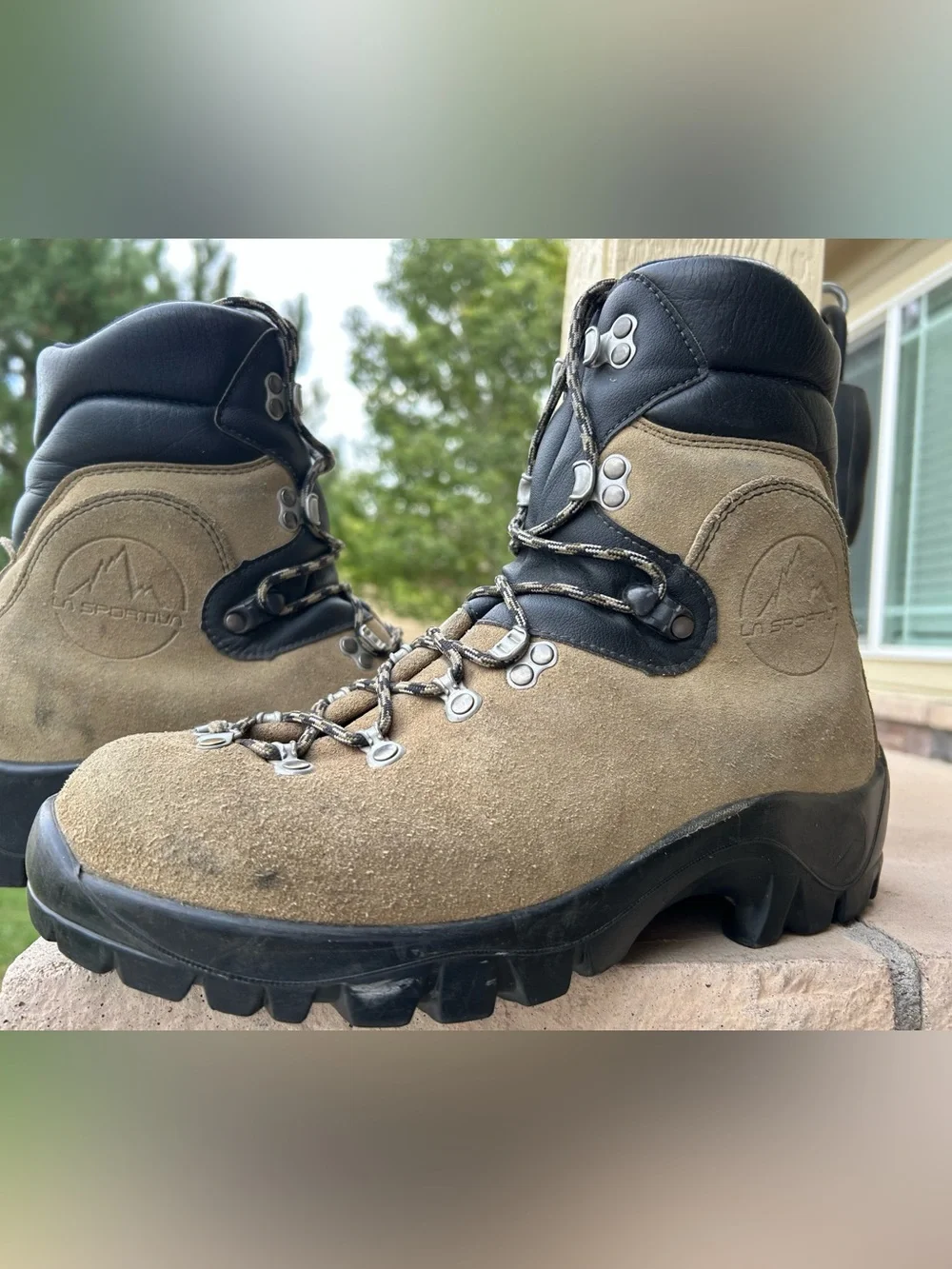 Mens La Sportiva Glacier WTF Roughout Leather Mountaineering Hiking Boots 9.5